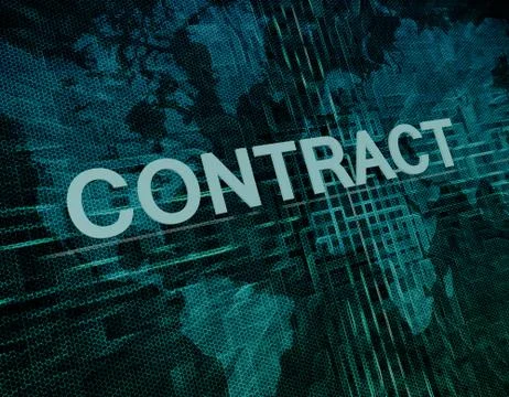 Contract Illustrazione stock