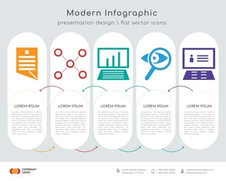 Contract infographics design Stock Illustration