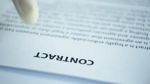 Contract With Key On Desk. Stock Footage 157271059