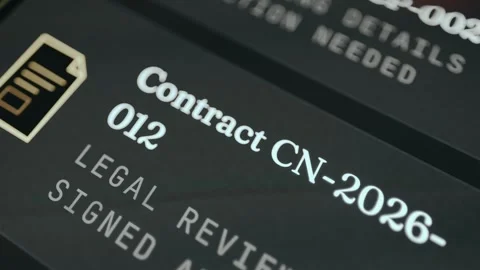 Contract number and status review Видео 333401723