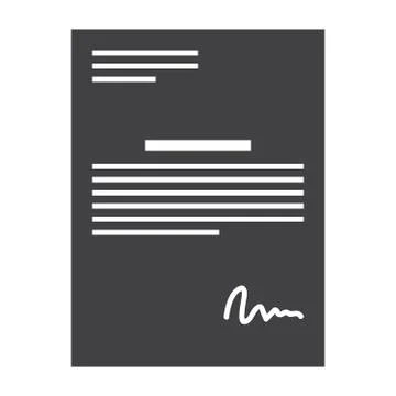 Contract or Agreement Stock Illustration