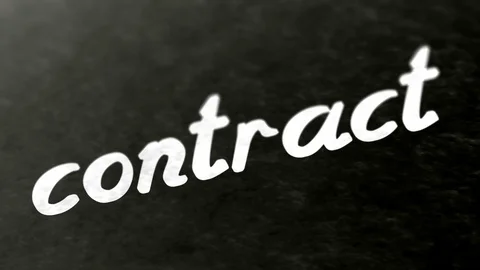 "contract" in the page. Negative image. Looping footage has 4K resolution. Video stock 98981164