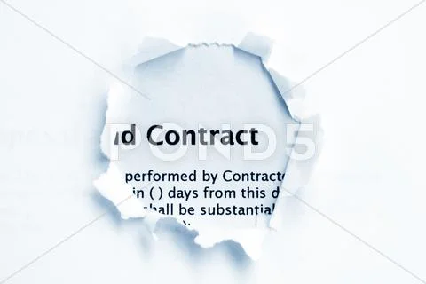 Contract paper hole Stock Illustration