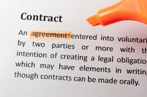 Contract Stock Photos