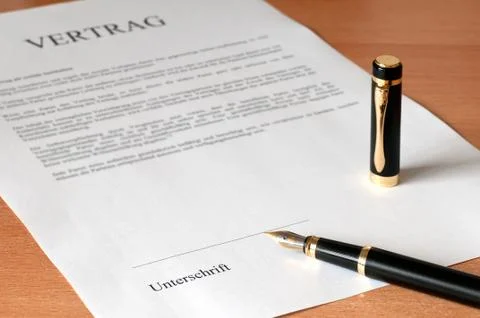 Contract Stock Photos