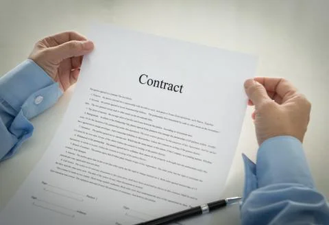 Contract Stock Photos