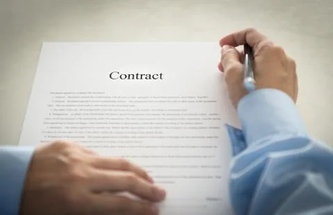 Contract Stock Photos