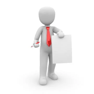 Contract red Stock Illustration