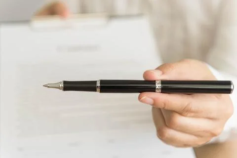 Contract sign Stock Photos
