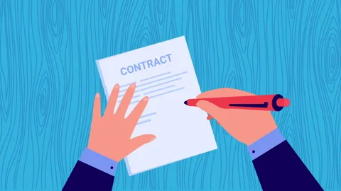 Contract Signing Stock Footage 245142881