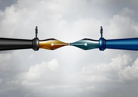 Contract Signing 库存插图