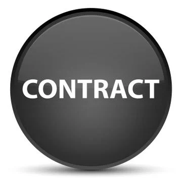Contract special black round button Illustrazione stock