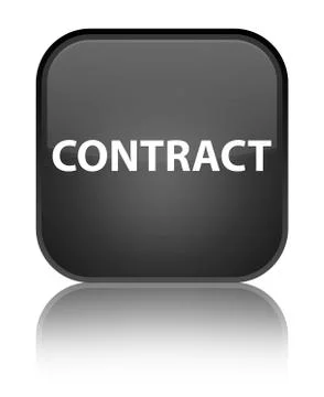 Contract special black square button Stock Illustration