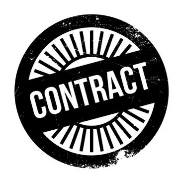 Contract stamp Stock Illustration