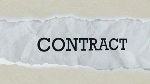 Contract text concept dolly shot. Video stock 223348509