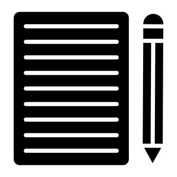 Contract Vector Icon Design Illustration Stock Illustration