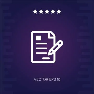 Contract vector icon Stock Illustration