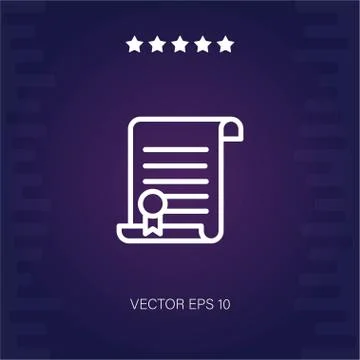 Contract vector icon Stock Illustration