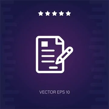 Contract vector icon Stock Illustration
