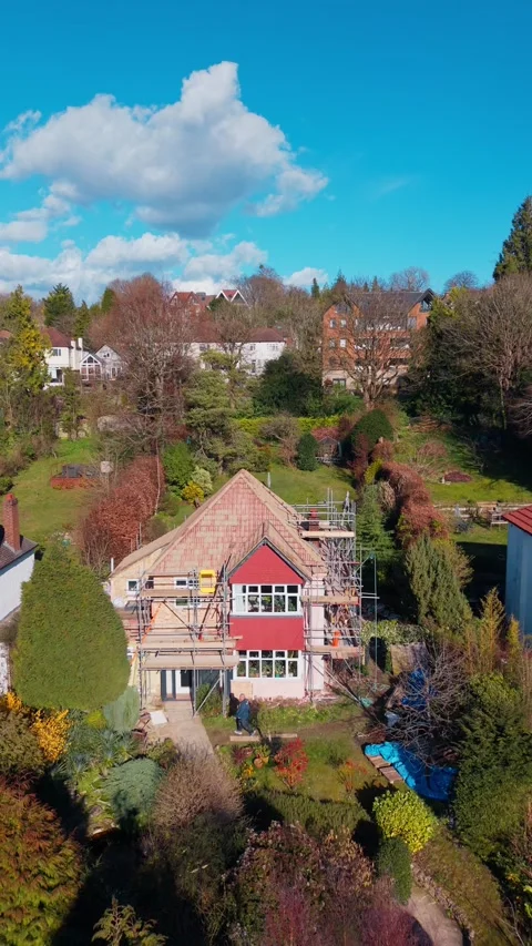 Contractor Team, Neighbourhood Construction Work, Residential Projects Stock Footage 340055102
