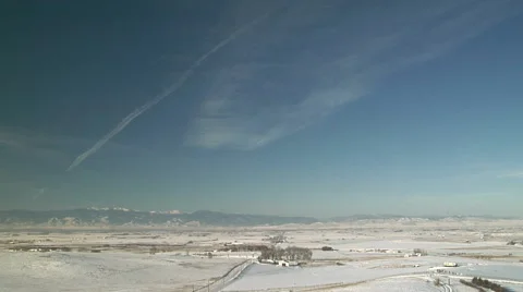 Contrail Cirrus Stock Footage 54740318