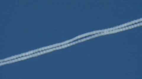 Contrails 01 Stock Footage 668540