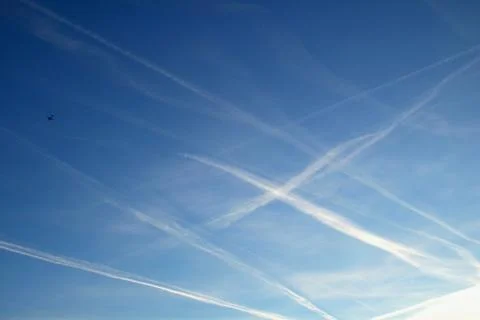 Contrails (8) Stock Photos