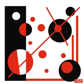 Contrast abstract of geometric background Stock Illustration