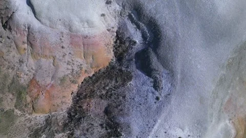 Contrast aerial view of bluff Stock Footage 297594277