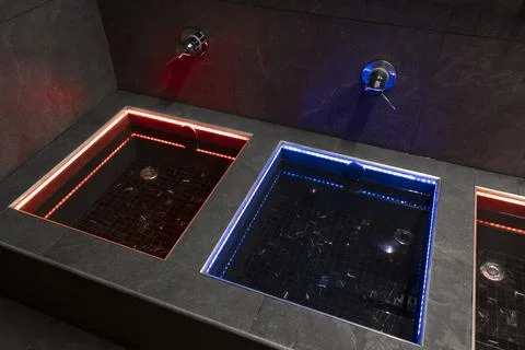 Contrast bath. Stock Photos