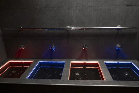 Contrast bath. Stock Photos