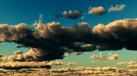 Contrast clouds Stock Footage 11082684