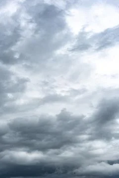 Contrast dramatic cloudy sky. Stock Photos