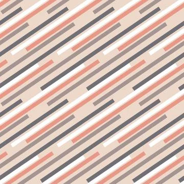 Contrast geometric seamless pattern with rectangular stripes, pink gray white Illustrazione stock