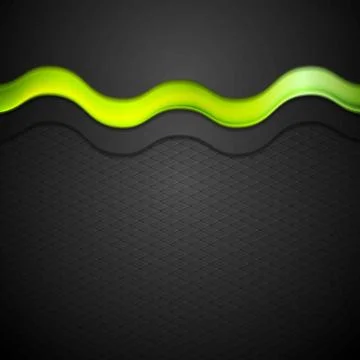 Contrast gradient background with green glow wave Contrast black gradient ... Stock Photos