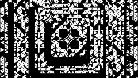 Contrast Herringbone VJ-Loop 3 - Eternal Pyramid Stock Footage 127557343