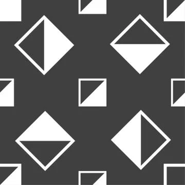 Contrast icon sign. Seamless pattern on a gray background. Illustrazione stock