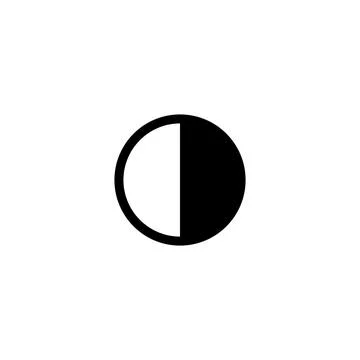 Contrast icon vector Stock Illustration