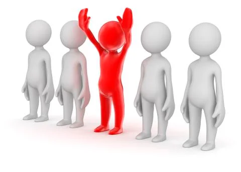 Contrast man Stock Illustration