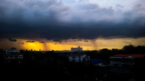 Contrast rainstorm Stock Photos