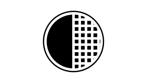 Contrast ratio ux ui design glyph icon animation Stock Footage 326741579