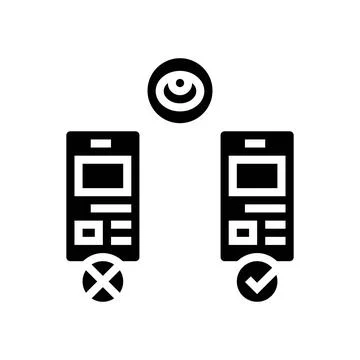 Contrast ratio ux ui design glyph icon vector illustration 스톡 일러스트