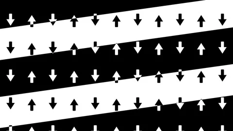 Contrast Striped Arrows Seamless Motion Background Stock Footage 340986410