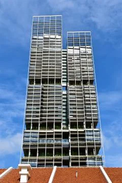 Contrasting architecture Stock Photos