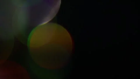 Contrasting colored lights on the left in the blackness Vídeo Stock 309968600