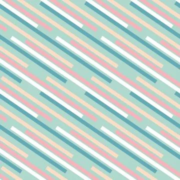 Contrasting geometric seamless pattern with rectangular stripes, green pink m Illustrazione stock