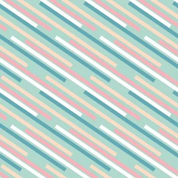 Contrasting geometric seamless pattern with rectangular stripes, green pink m Illustrazione stock