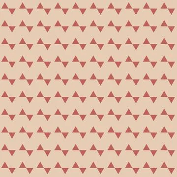 Contrasting geometric seamless pattern with triangular triangles, pink beige  Stock Illustration