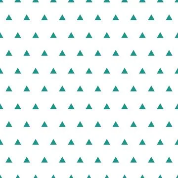 Contrasting geometric seamless pattern with triangular triangles, green backg Stock Illustration