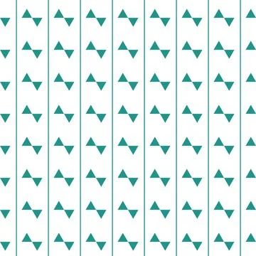 Contrasting geometric seamless pattern with triangular triangles, green emera Stock Illustration